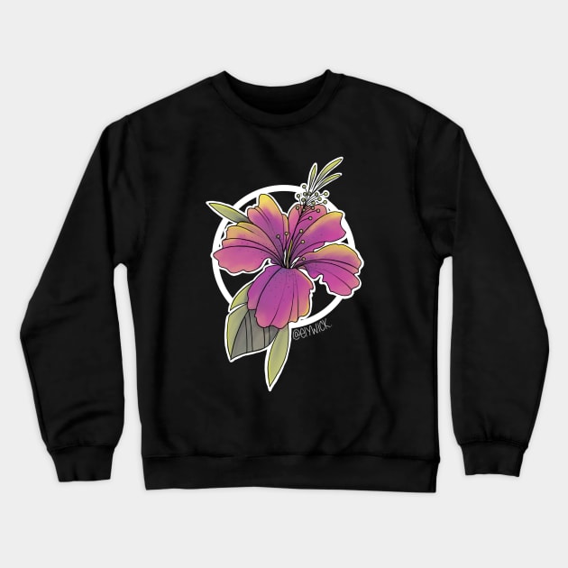 hibiscus Crewneck Sweatshirt by elywick